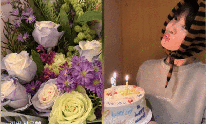سونغ هي كيو تكشف عن باقة الزهور مفاجئة من سوزي بمناسبة عيد ميلادها