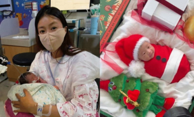 لي سي يونغ تحذف منشورًا بعد ردود فعل عنيفة بسبب وضع ابنتها المولودة حديثًا في صورة "زينة عيد الميلاد"