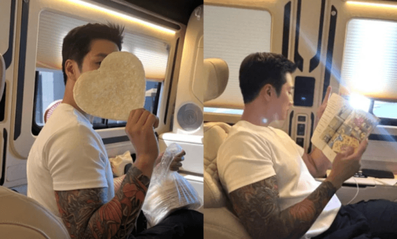 نشر آن بو هيون صور له بوشوم إيريزومي من أجل الدراما الجديدة على قناة tvN بعنوان "حمى الربيع - Spring Fever"