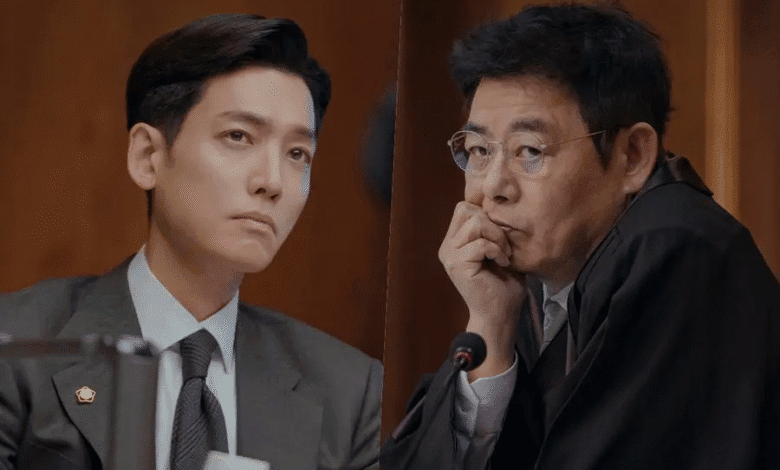 جونغ كيونغ هو يحاول إقناع سونغ دونغ إيل في المحكمة في "مرافعة دون مقابل"