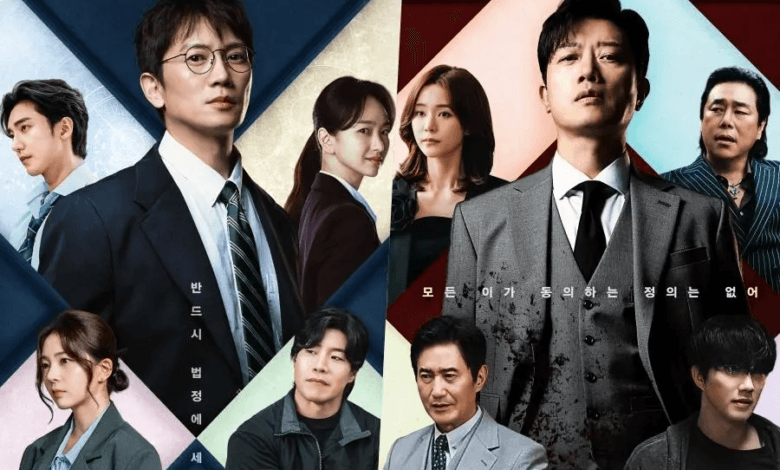 سرعان ما يقود جي سونغ وبارك هي قوات العدالة والفساد المعارضة في ملصقات "عودة القاضي - The Judge Returns" سرعان ما يقود جي سونغ وبارك هي قوات العدالة والفساد المعارضة في ملصقات "عودة القاضي - The Judge Returns"