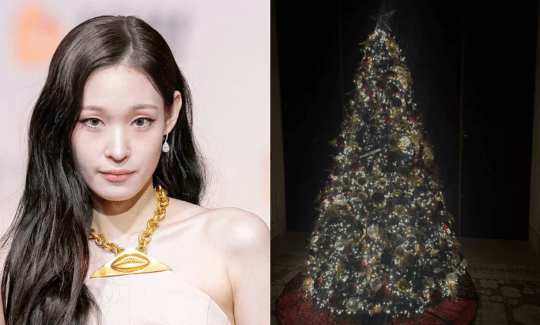 تشارك آني عضوة PROJECT ALLDAY صورة لشجرة عيد الميلاد في منزل عائلة تشيبول