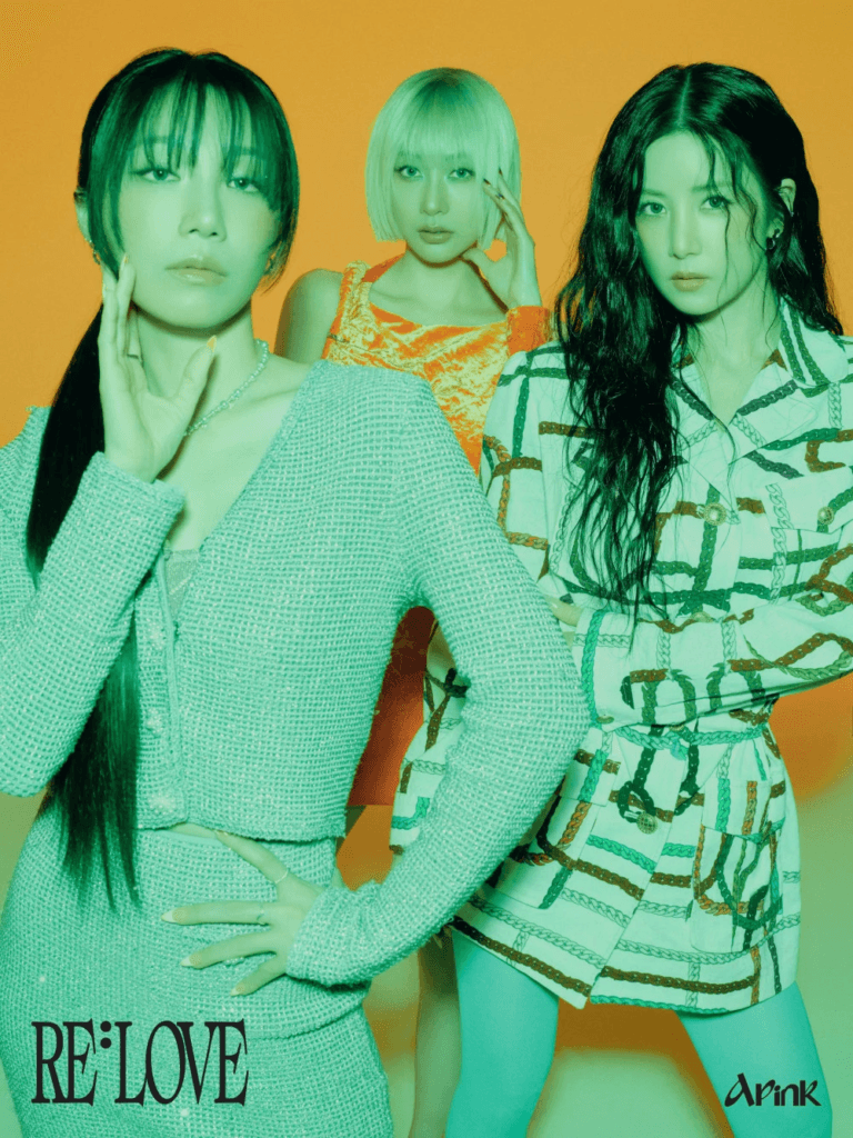 فرقة Apink تعيد إحياء أجواء الماضي بألوان زاهية في الإعلانات التشويقية الجديدة لألبومها "Re: Love"