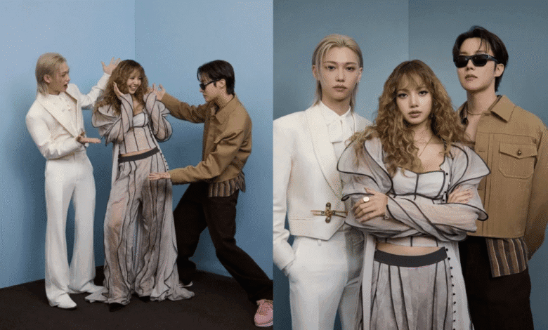 فيليكس من ستراي كيدز، وليسا من بلاك بينك، وجيهوب من بانقتان يشاركون لحظات مرحة في حدث Louis Vuitton في سيول فيليكس من ستراي كيدز، وليسا من بلاك بينك، وجيهوب من بانقتان يشاركون لحظات مرحة في حدث Louis Vuitton في سيول