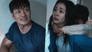 تتشبث كيم دا مي بابنها بينما يسارع بارك هاي سو لإنقاذهما في فيلم "الطوفان العظيم - The Great Flood" تتشبث كيم دا مي بابنها بينما يسارع بارك هاي سو لإنقاذهما في فيلم "الطوفان العظيم - The Great Flood"