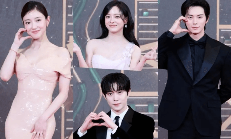 النجوم يتألقون على السجادة الحمراء في حفل توزيع جوائز MBC للدراما لعام 2025