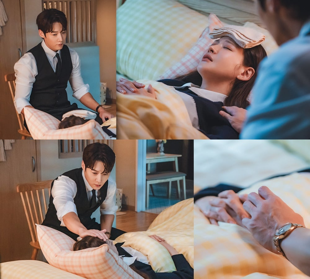 تشوي جين هيوك يضحي بالنوم ليعتني بأوه يون سيو في مسلسل "إيجابيًا لك - Positively Yours"