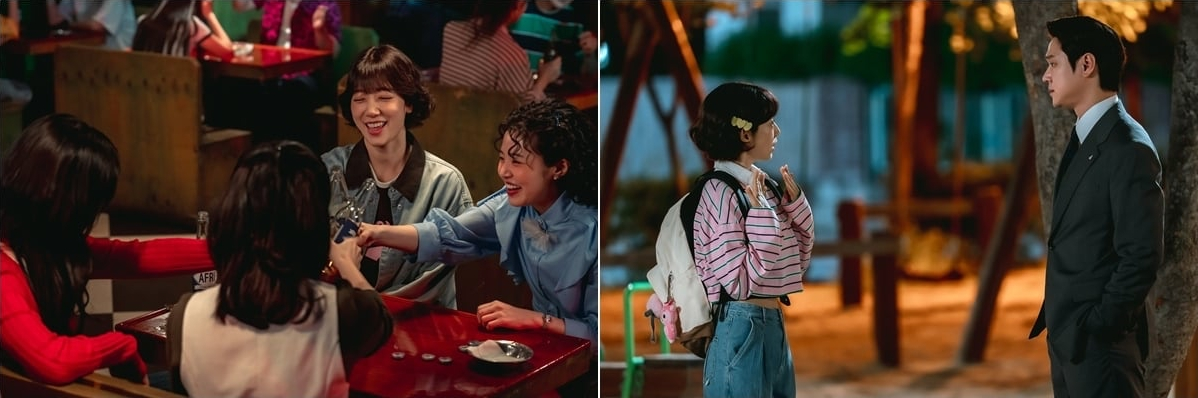 بارك شين هاي تلاحق تشو هان غيول بينما يحاول إيقافها في مسلسل "الآنسة هونغ المتخفية - Undercover Miss Hong"