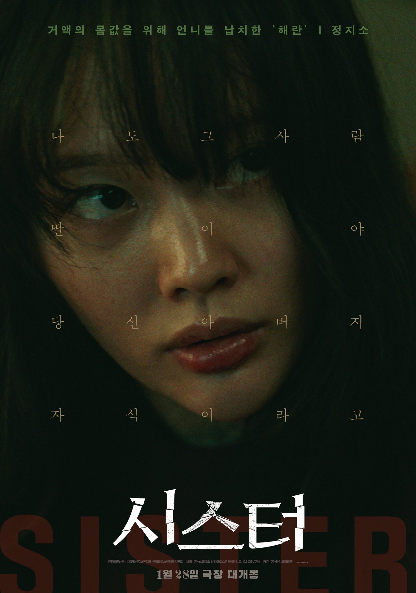 جونغ زي سو و لي سو هيوك و تشا جو يونغ يُظهرون عزيمة لا تلين في ملصقات فيلم الإثارة الجديد "الأخت - Sister"