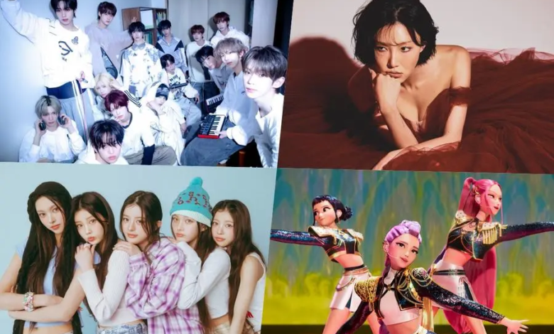 فرقة idntt و Hwasa و ILLIT و HUNTR/X يتصدرون قوائم Circle الأسبوعية