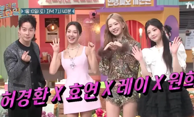 شاهد: ري من IVE، وونهي من ILLIT، وهيويون من Girls' Generation، وهيو كيونغ هوان يجتمعون في معاينة الحلقة 400 من برنامج "Amazing Saturday"