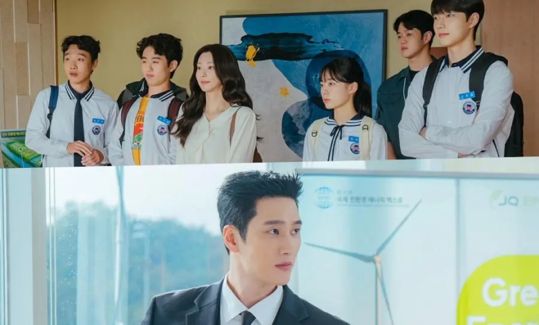 لي جو بين تزور شركة آن بو هيون برفقة طلابها في مسلسل "حمى الربيع - Spring Fever"