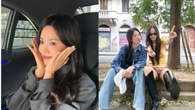 رُصدت سونغ هاي كيو في عرض أزياء ميلانو، حيث ظهرت على حسابها على الإنستقرام