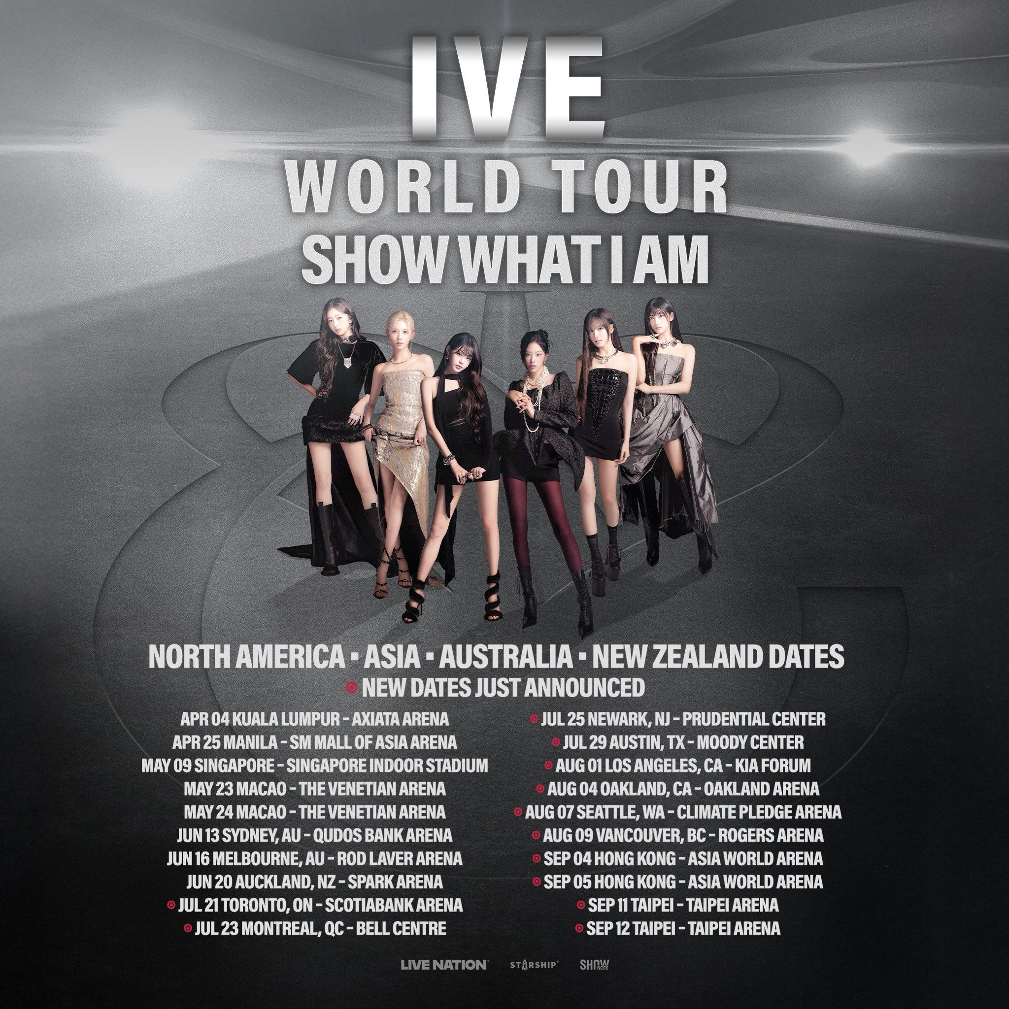 شاهد: IVE تعلن عن محطات جديدة في أمريكا الشمالية وآسيا ضمن جولتها العالمية "SHOW WHAT I AM" شاهد: IVE تعلن عن محطات جديدة في أمريكا الشمالية وآسيا ضمن جولتها العالمية "SHOW WHAT I AM"