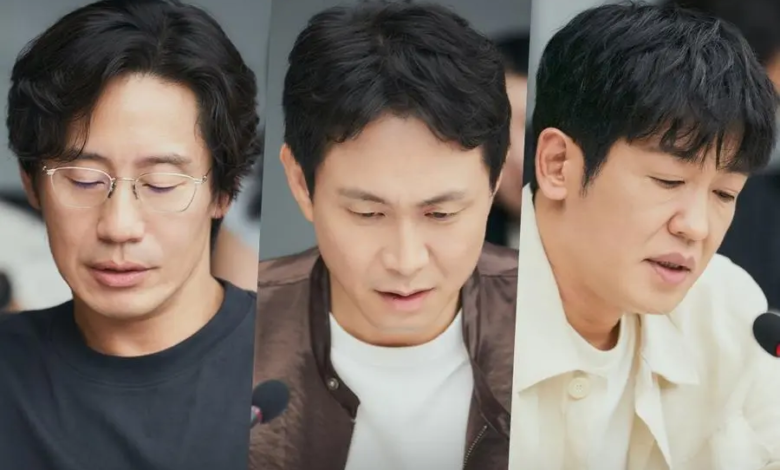 شاهد: شين ها كيون و أوه جونغ سي و هيو سونغ تاي والمزيد من الإعجاب بقراءة سيناريو الدراما الكوميدية الجديدة "محترفي الخمسينات - Fifties Professionals"