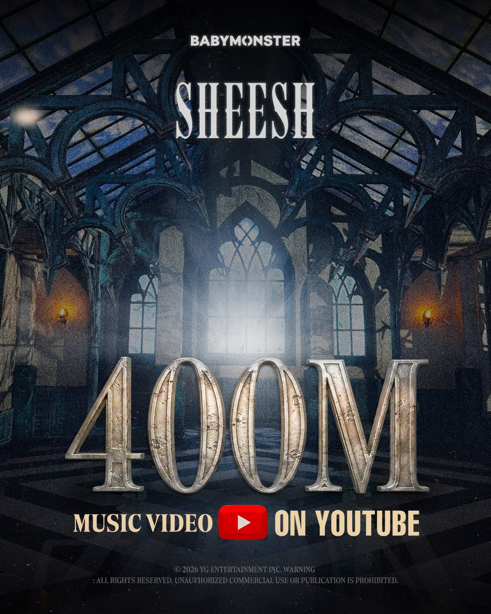 أغنية "SHEESH" لفرقة BABYMONSTER تصبح أول فيديو موسيقي لهم يتجاوز 400 مليون مشاهدة